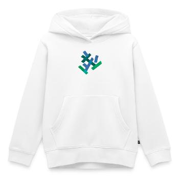 Abstrakt - Kinder Premium Organic Hoodie - Weiß - Vorne - AI Model Kid Female (0cm)