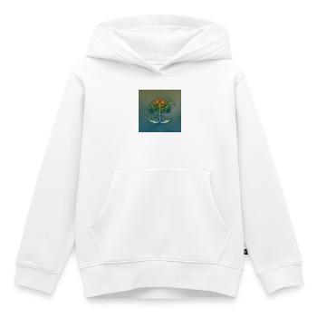 Arbre arc-en-ciel tressé - Sweat Premium à capuche enfant bio - blanc - Devant - AI Model Kid Female (0cm)