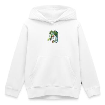 Jesus Rastafari Farbexplosion - Kinder Premium Organic Hoodie - Weiß - Vorne - AI Model Kid Female (0cm)