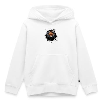 Fuchs Aquarell - Kinder Premium Organic Hoodie - Weiß - Vorne - AI Model Kid Female (0cm)