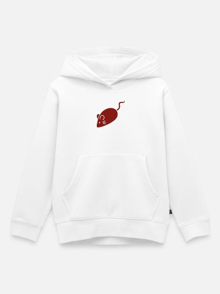 Ratten-Chinesisches Tierkreiszeichen - Kinder Premium Organic Hoodie - Weiß