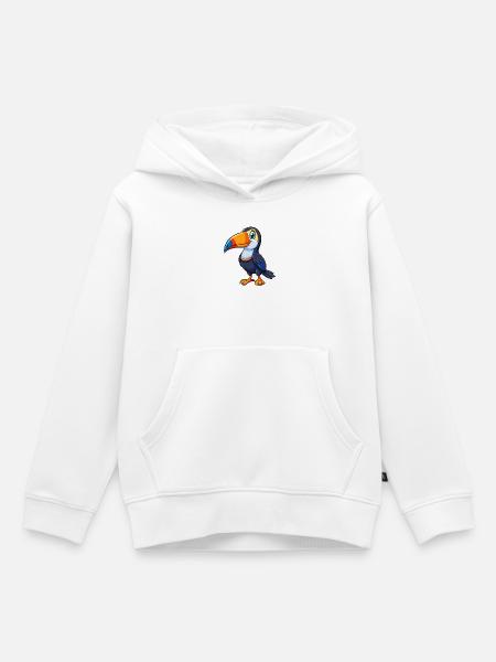 Tukan - Kinder Premium Organic Hoodie - Weiß