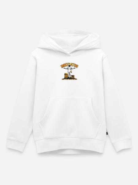 Imkerator Ganze Völker arbeiten für mich - Kinder Premium Organic Hoodie - Weiß