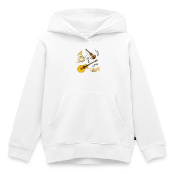 Musikinstrumente - Kinder Premium Organic Hoodie - Weiß - Vorne - AI Model Kid Female (0cm)