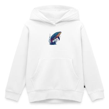 Wale Farbfluss - Kinder Premium Organic Hoodie - Weiß - Vorne - AI Model Kid Female (0cm)