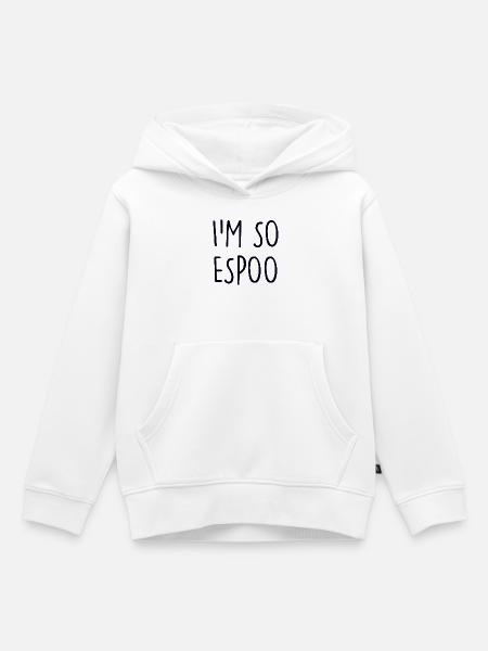 Espoo Finland - Kinder Premium Organic Hoodie - Weiß