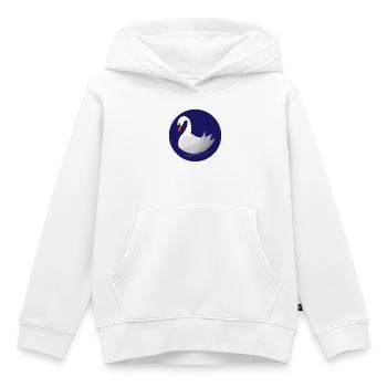 Schwan - Kinder Premium Organic Hoodie - Weiß - Vorne - AI Model Kid Female (0cm)