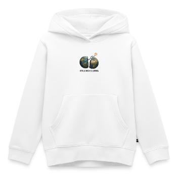 Cracked Earth Fuse: Global Clash - Kids Premium Organic Hoodie - white - Front - AI Model Kid Female (0cm)