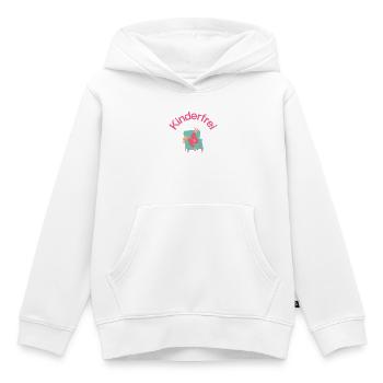 Kinderfrei – Sofa, Schlaf & Stille, Mutter schläft - Kinder Premium Organic Hoodie - Weiß - Vorne - AI Model Kid Female (0cm)