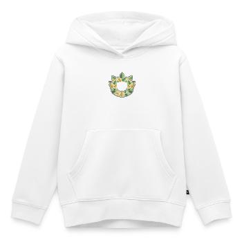 Blätterkranz Lorbeer Natur Wappen - Kinder Premium Organic Hoodie - Weiß - Vorne - AI Model Kid Female (0cm)