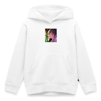 Magische Neontraumheldin - Kinder Premium Organic Hoodie - Weiß - Vorne - AI Model Kid Female (0cm)