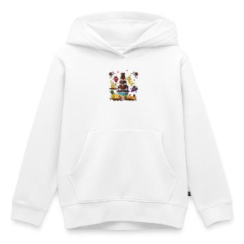 Fontaine à chocolat Fruit Friends Design - Sweat Premium à capuche enfant bio - blanc - Devant - AI Model Kid Female (0cm)
