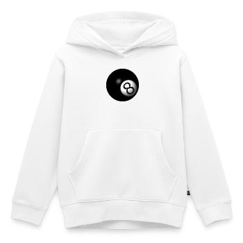 Billardkugel - Kinder Premium Organic Hoodie - Weiß - Vorne - AI Model Kid Female (0cm)