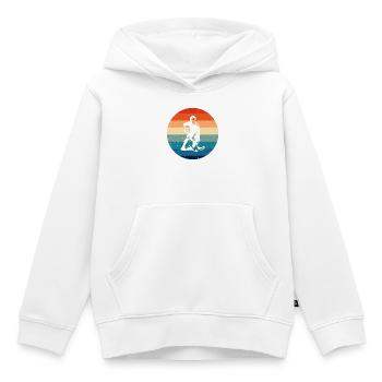 Floorball Stil für jeden Anlass - Kinder Premium Organic Hoodie - Weiß - Vorne - AI Model Kid Female (0cm)