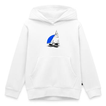 RS Feva XL Segelboot Jugend Segeln Jolle Regatta - Kinder Premium Organic Hoodie - Weiß - Vorne - AI Model Kid Female (0cm)