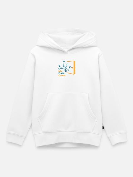 Mein Datengast - Kinder Premium Organic Hoodie - Weiß