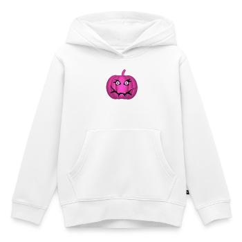 Citrouille - Sweat Premium à capuche enfant bio - blanc - Devant - AI Model Kid Female (0cm)
