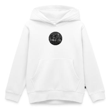 Acier bavarois - Sweat Premium à capuche enfant bio - blanc - Devant - AI Model Kid Female (0cm)