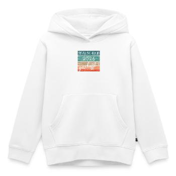 Realschule 2026 Geschenk geschafft mittlere Reife - Kinder Premium Organic Hoodie - Weiß - Vorne - AI Model Kid Female (0cm)