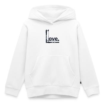 Winter Love Ski - Kids Premium Organic Hoodie - white - Front - AI Model Kid Female (0cm)