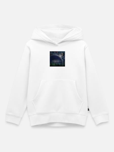 Planet X - Kinder Premium Organic Hoodie - Weiß