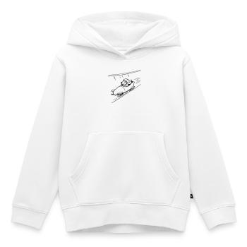 dackel eis bob kanal line art - Kinder Premium Organic Hoodie - Weiß - Vorne - AI Model Kid Female (0cm)