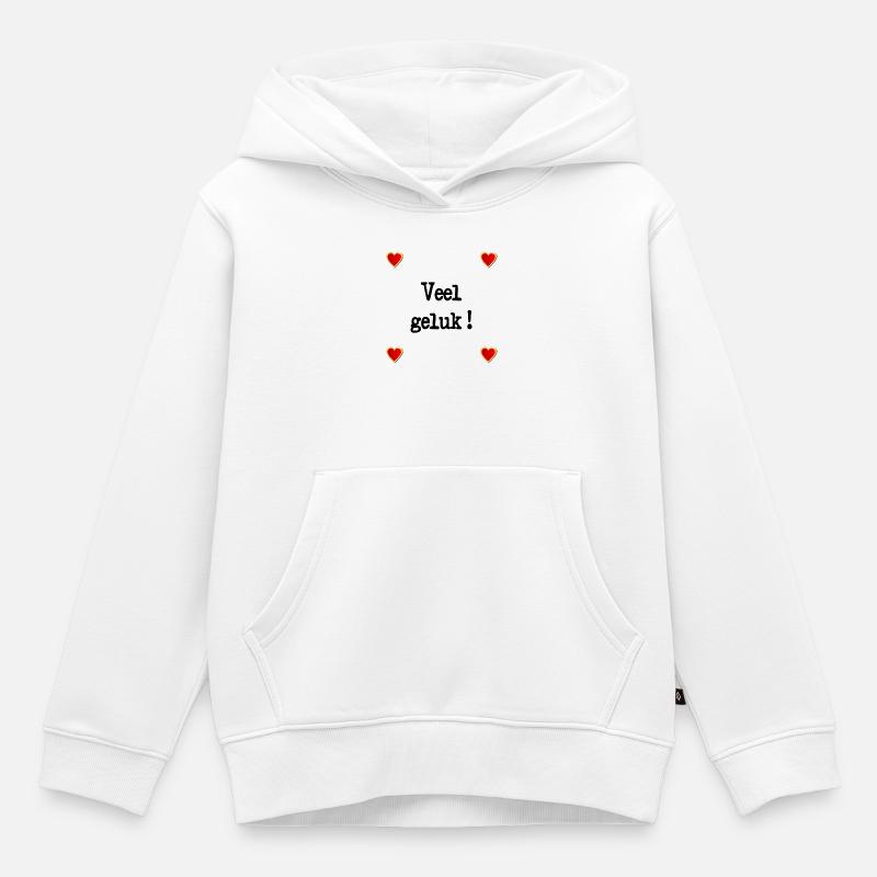 Adieu bonne chance - Sweat Premium à capuche enfant bio - blanc