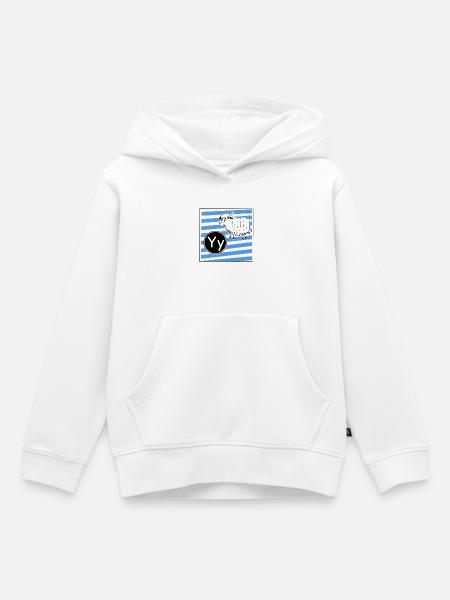 Y wie Yak - Kinder Premium Organic Hoodie - Weiß