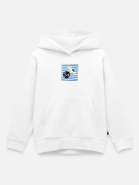 S wie Seepferdchen - Kinder Premium Organic Hoodie - Weiß
