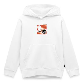 U wie Uhu - Kinder Premium Organic Hoodie - Weiß - Vorne - AI Model Kid Female (0cm)