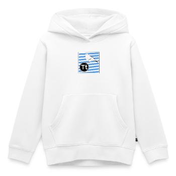 T for Dove - Kids Premium Organic Hoodie - white - Front - AI Model Kid Female (0cm)