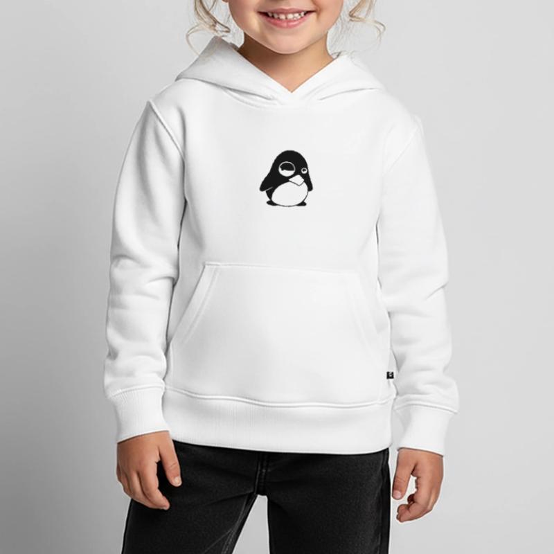 Grumpy Tux – Funny Linux Penguin for Nerds Kids Premium Organic Hoodie