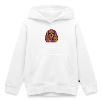 Cavalier King Charles Spaniel - Kinder Premium Organic Hoodie - Weiß - Vorne - AI Model Kid Female (0cm)
