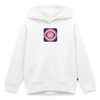 Œil de la Vérité - Sweat Premium à capuche enfant bio - blanc - Devant - AI Model Kid Female (0cm)