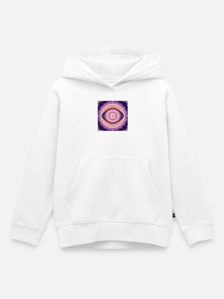 Auge der Wahrheit - Kinder Premium Organic Hoodie - Weiß