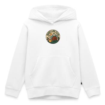 Quiet Life Club - Kids Premium Organic Hoodie - white - Front - AI Model Kid Female (0cm)