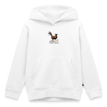 CHEMIN FAISAN !   - Sweat Premium à capuche enfant bio - blanc - Devant - AI Model Kid Female (0cm)