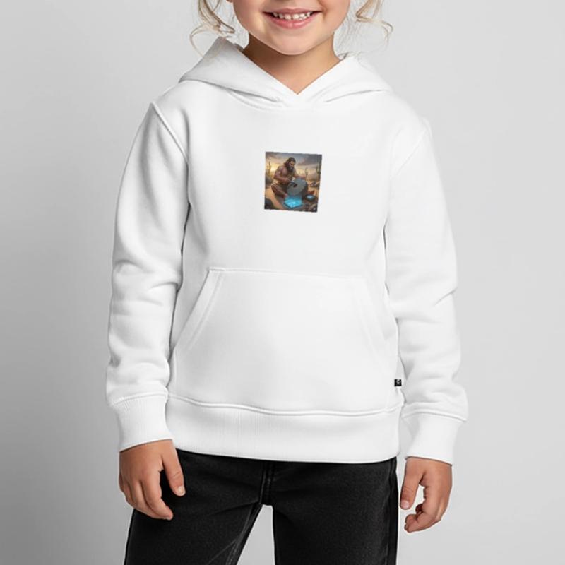 Caveman Tech Support - The First Tutorial Kids Premium Organic Hoodie