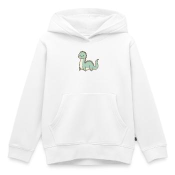 Cute pastel Loch Ness Monster - Kids Premium Organic Hoodie - white - Front - AI Model Kid Female (0cm)