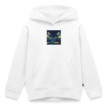 Neon Tunnel Subway Berlin - Kids Premium Organic Hoodie - white - Front - AI Model Kid Female (0cm)