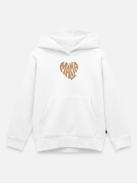 MAMA 2026 - Kinder Premium Organic Hoodie - Weiß
