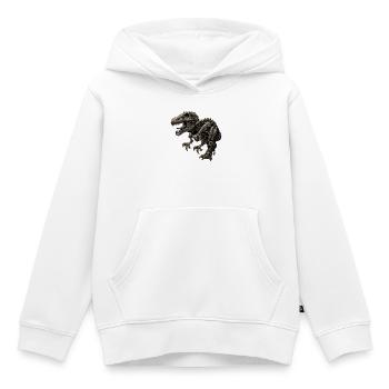 Mechanical dinosaur – T-Rex robot - Kids Premium Organic Hoodie - white - Front - AI Model Kid Female (0cm)