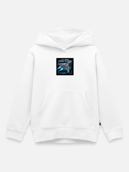 Alien-Sektor-Nebeljäger - Kinder Premium Organic Hoodie - Weiß