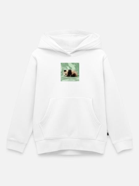264 Pandas - Kinder Premium Organic Hoodie - Weiß