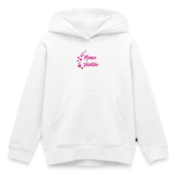 Mom's Valentine – Sweet Valentine's Day Gift - Kids Premium Organic Hoodie - white - Front - AI Model Kid Female (0cm)