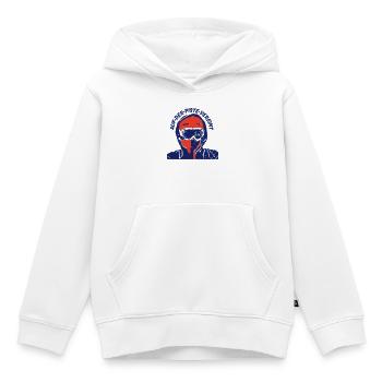 On the slopes united - Logo - Kids Premium Organic Hoodie - white - Front - AI Model Kid Female (0cm)