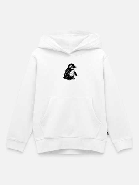 Pinguin-Baby - Kinder Premium Organic Hoodie - Weiß