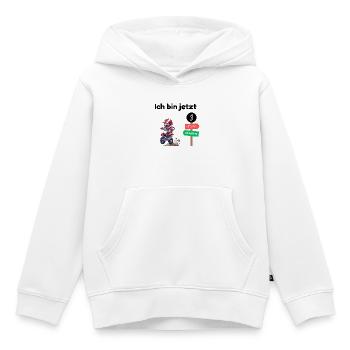 3rd Birthday - Motocross Shirt - Kids Premium Organic Hoodie - white - Front - AI Model Kid Female (0cm)