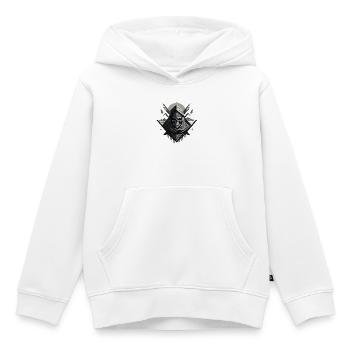 Desert Veiled Skeleton - Kids Premium Organic Hoodie - white - Front - AI Model Kid Female (0cm)