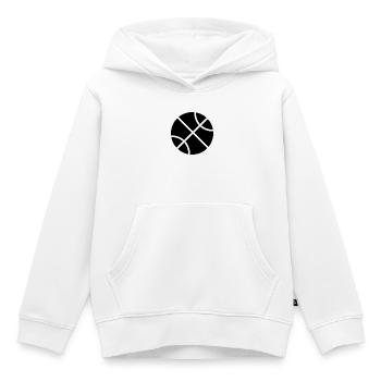Basketball ball - Kids Premium Organic Hoodie - white - Front - AI Model Kid Female (0cm)